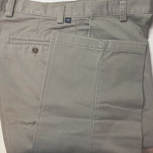 Dockers Khakis Men's Pants 405266125 Flat Front Taupe 36x30
